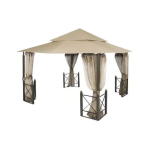 Solid Beige Canopy Replacement for Standard 350 Harbor Gazebo