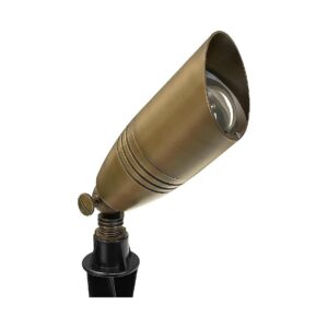 Solid Brass Landscape Spotlight for Safe Low Voltage Landscape Lighting