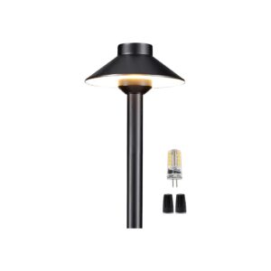 Solid Brass Outdoor Garden Pathway Lights with G4 LED Bulb for Warm White Lighting