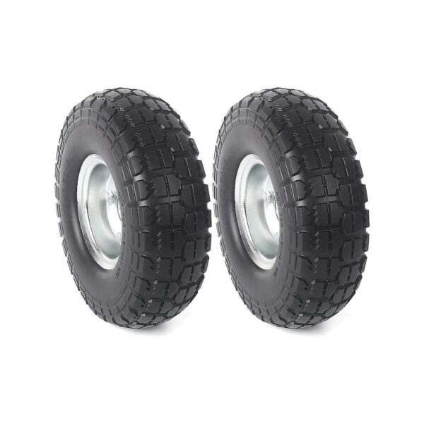 Solid Rubber Tire Wheels with Corrosion-Resistant Steel Hubs and Bearings