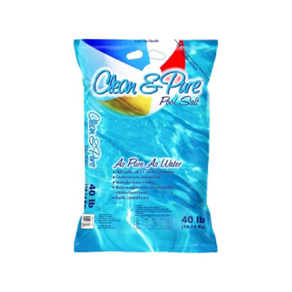 Soluble Pool Salt for Easy Water Treatment 40lo Pound Bag