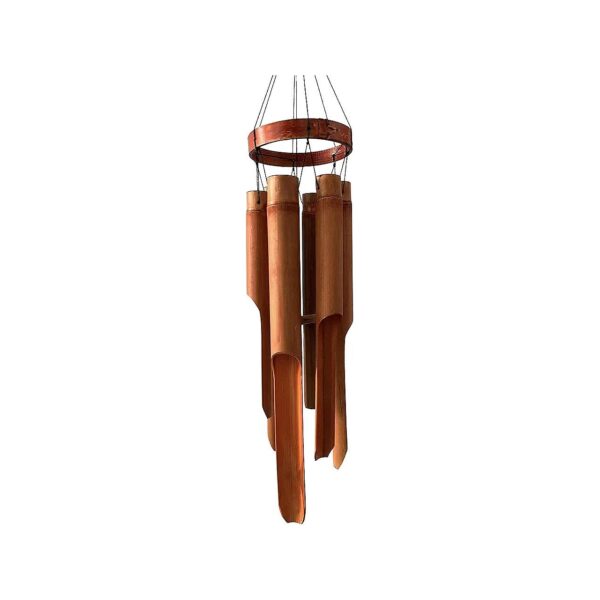 Soothing Sound Wind Chimes with Handcrafted Bamboo Tubes for a Calming Outdoor Ambiance