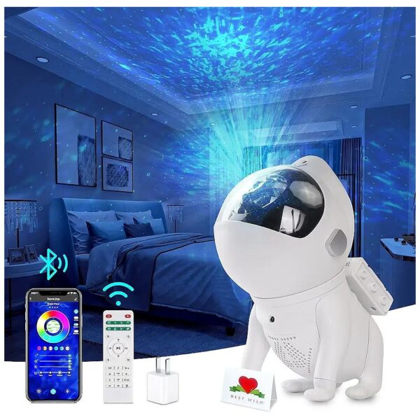 Space Buddy Projector with Bluetooth Music Speaker and 8 White Noises