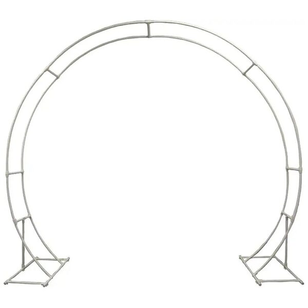 Spacious 8ft Wide x 9ft Tall Metal Garden Arch for Wedding Floral Arrangements