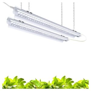 Spectrum LED Grow Lights for Indoor Plants, 2FT 48W, V-Shaped Design