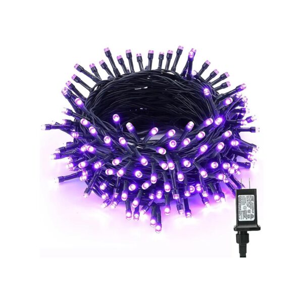 Spooky Halloween Lighting - 240 LED String Lights with Purple Glow and Waterproof Design