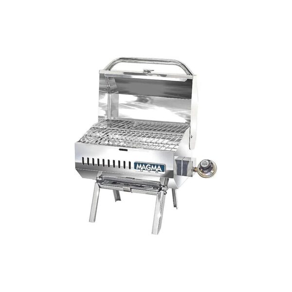 Sport-Grade Gas Grill with Convenient Grease Tray and Radiant Plate