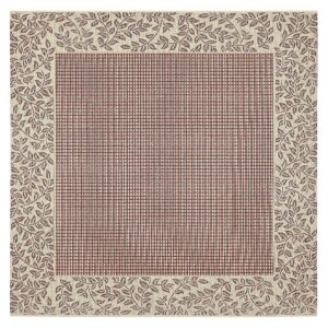 Square-Shaped Modern Indoor Outdoor Area Rug with No Shedding Flat Weave and Easy Care