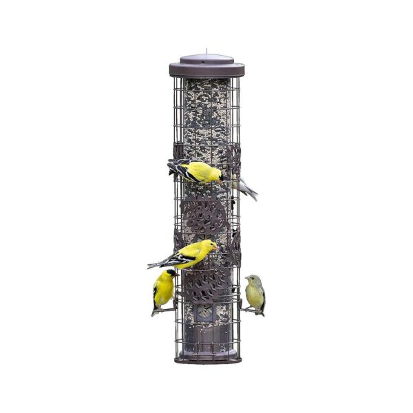 Squirrel Off Bird Feeder with Up to 75 lb Seed Capacity