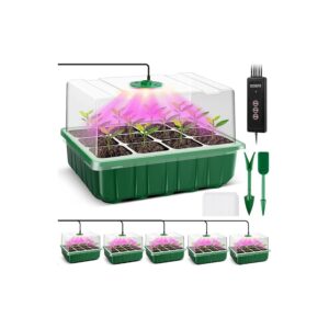 Stage Seed Starter Kit with 80 LED Grow Lights for Promoting Healthy Plant Growth