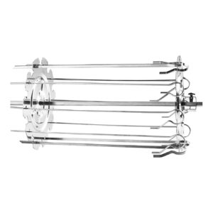 Stainless Steel BBQ Rotisserie Skewers for Kebabs and Chicken Wings