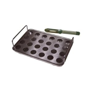 Stainless Steel Jalapeno Rack and Cooking Tray with Corer Tool for Versatile Appetizers