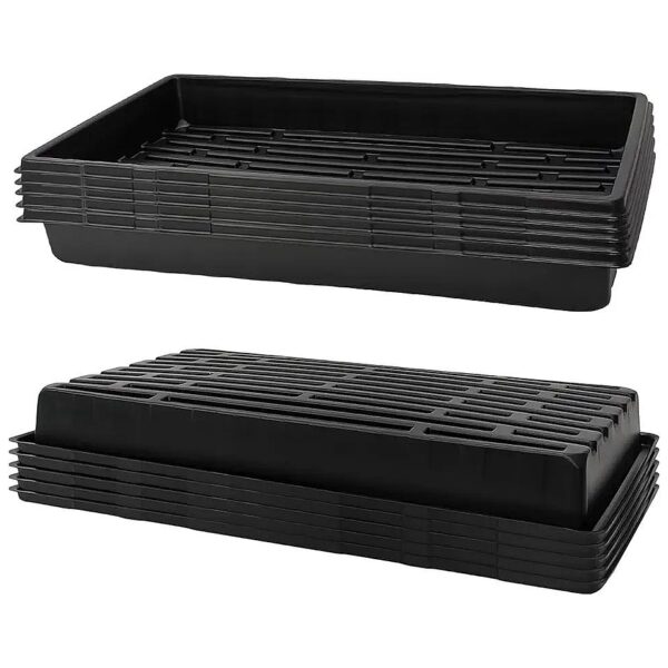 Standard Size 10x20 Plastic Seed Trays for Microgreens and Nursery Planting