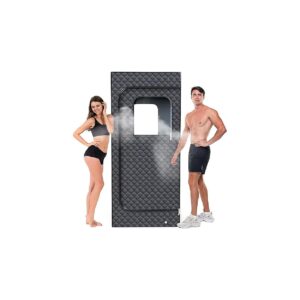 Steam Sauna Kit for Health and Wellness, Including Chair and Foot Massager