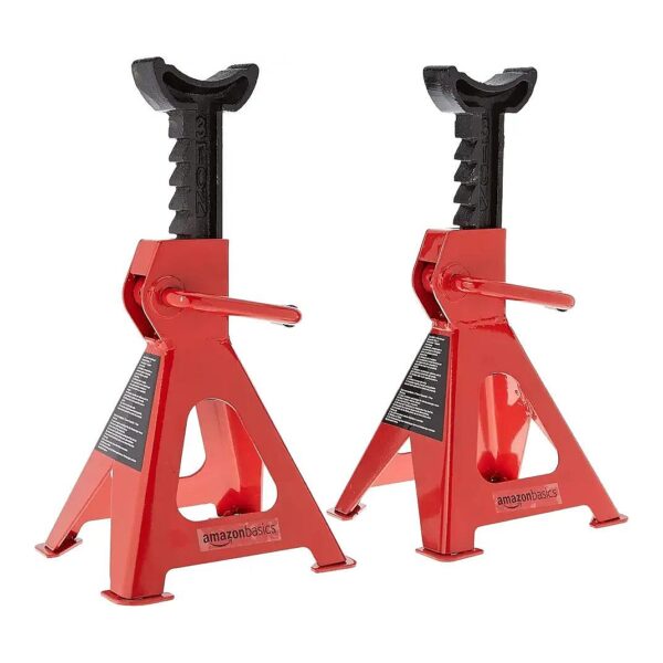 Steel Jack Stands for Automotive Repair and Maintenance Work