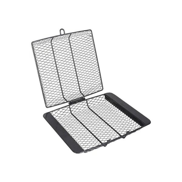 Stick Grill Basket with Stainless Steel Construction and Locking Lid