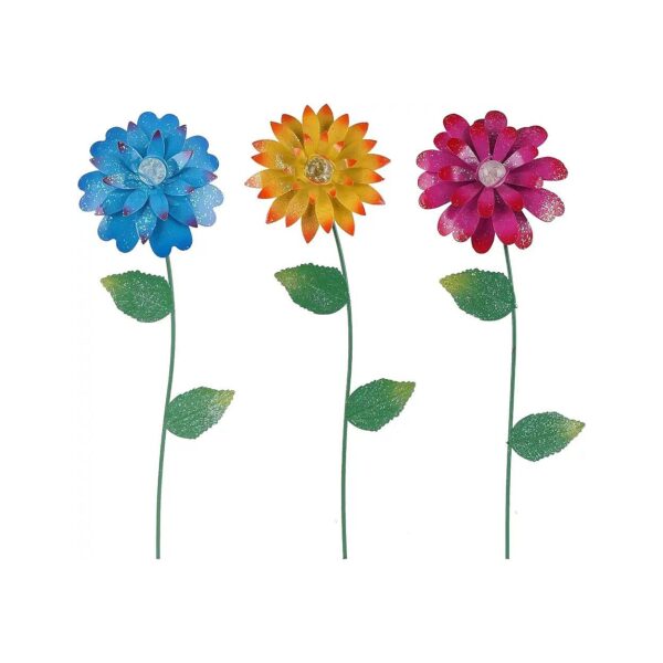 Stoic and Beautiful Metal Flower Stakes for Outdoor Garden Decoration