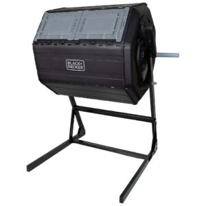 Streamlined Composting with Black 40 Gallon Compost Bin and Gear System