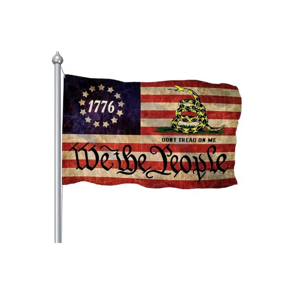 Strong And Durable 1776 Dont Tread On Me Flag 3x5 Ft For Outdoor Use