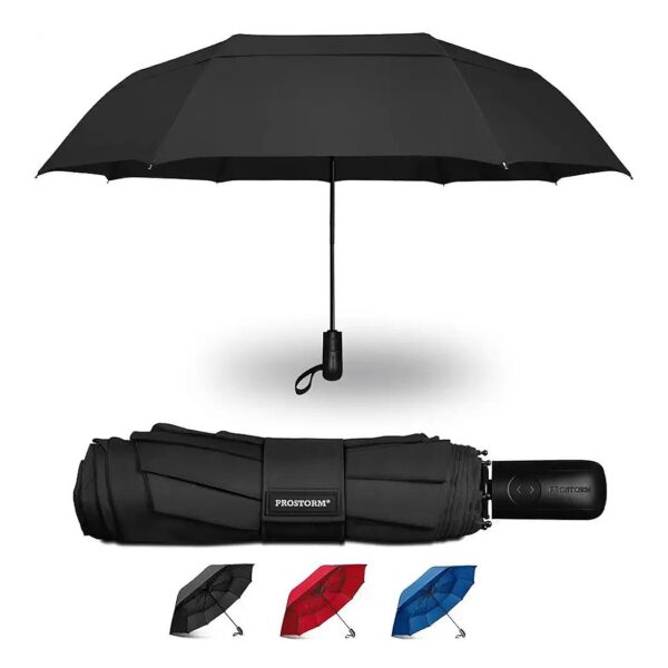 Strong Windproof Umbrella with Ventilated Canopy and Large Coverage