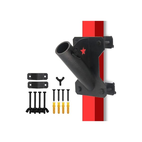 Strong and Durable Flag Pole Mount Bracket for Outdoors with 45 Degree Mounting Hardware