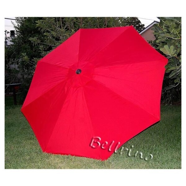 Strong and Durable Red Umbrella Canopy for 9ft 8 Ribs