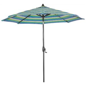 Sturdy Aluminum Pole Outdoor Sunbrella Umbrella Seaside Stripe