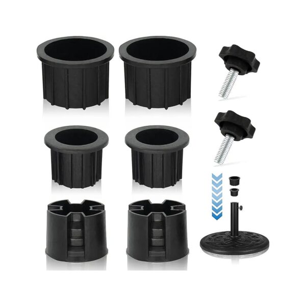 Sturdy HDPE Plastic Umbrella Base Stand Replacement Parts for Windy Weather