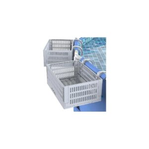 Sturdy and Compact Pool Storage Basket for Pool Toys and Accessories