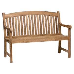 Sturdy and Durable 48L x 18W x 35H Teak Bench for Outdoor and Indoor Use