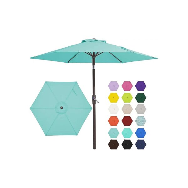 Sturdy and Durable 5FT Patio Umbrella for Garden, Deck, Backyard, Pool, and Beach