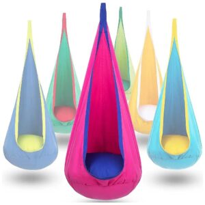 Sturdy and Durable Kids Pod Swing Seat with Large Capacity and Multi-Hanging Options