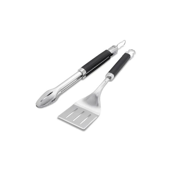 Sturdy and Durable Stainless Steel Tongs and Spatula for Heavy Duty Use