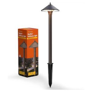 Style Bronze Metal Sideway Low Voltage Pathway Light for Landscaping and Garden Roads