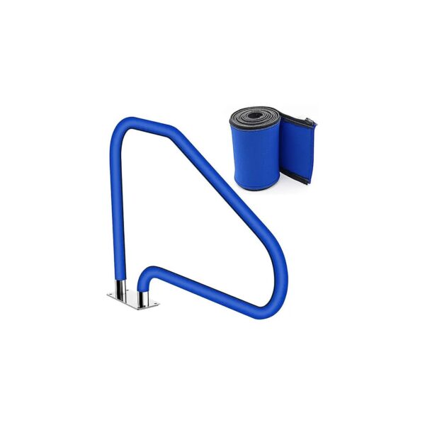 Stylish Blue Handrail Cover for Swimming Pool Railing Safety and Protection