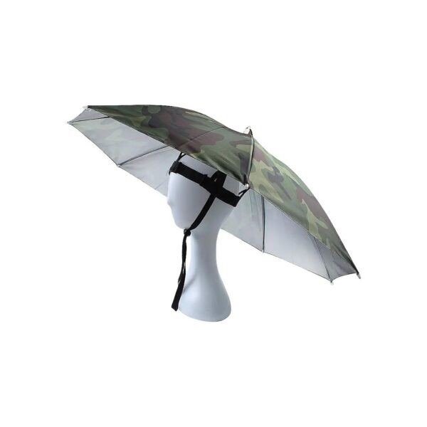 Summer Outdoor Hat with Foldable Umbrella for Rain and Sun Protection