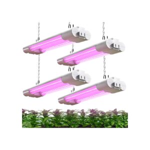 Sunco 4-Pack 1FT LED Grow Lights for Efficient Energy and Reliable Performance