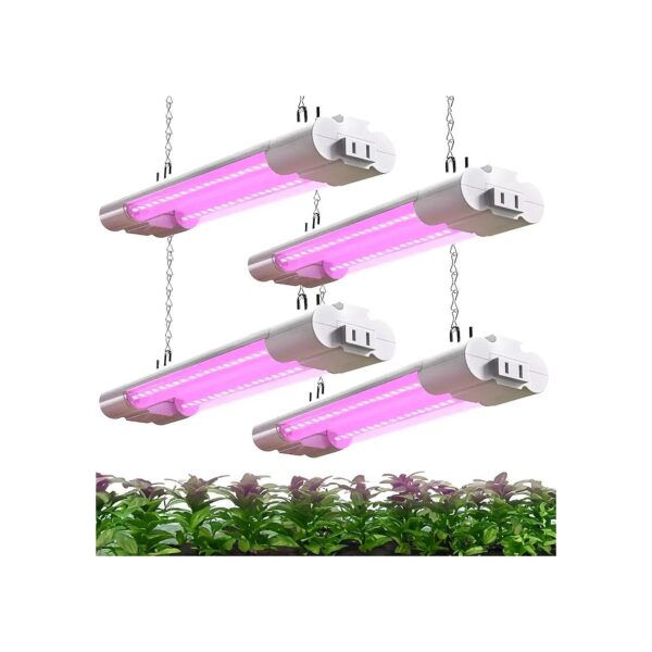 Sunco 4-Pack 1FT LED Grow Lights for Efficient Energy and Reliable Performance