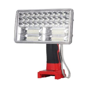 Super Bright LED Work Light Floodlight for 3300LM Milwaukee M18 18V Lithium-ion Battery