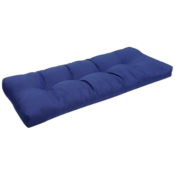 Super Soft and Plush Navy 45x18 Inch Bench Cushion for Indoor Outdoor Use