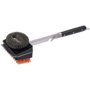 Superior Grill Brush with Ergonomic Handle and Stainless Steel Blade