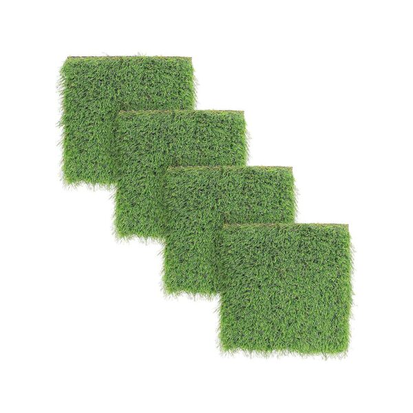 Synthetic Artificial Turf Grass Pads for Chicken Coop Laying Box 12x12 inches 4 Pack