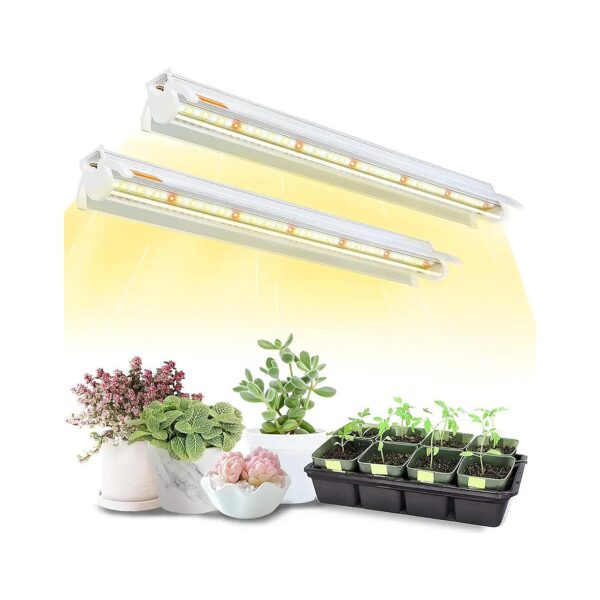 T5 LED Plant Light Bar for Seed Starting and Seedlings with Full Spectrum and Reflectors