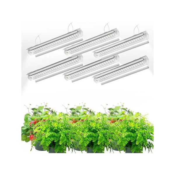 T8 LED Grow Light Strips for Indoor Plants Full Spectrum Grow Lights