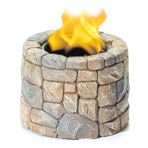 Tabletop Fire Pit Bowl for Indoor and Outdoor Use with Rubbing Alcohol Fuel