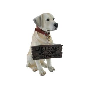 Tan Labrador Retriever Resin Garden Statue with Amazing Detail