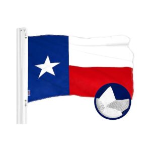 Texas State Flag 2x3 Ft ToughWeave Embroidered 300D Polyester Indoor Outdoor