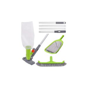 The Deluxe Pool Cleaning Kit with Spa Jet Vacuum Cleaner and Green Color