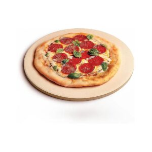 Thick Round Cordierite Pizza Stone for Oven and Grill Cooking