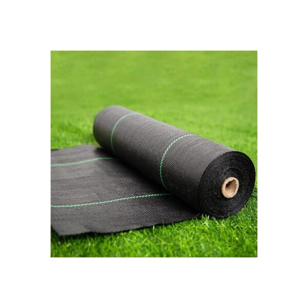 Thick and Woven Weed Barrier Fabric for Strong Weed Control in Gardens 4ft x 100ft Black